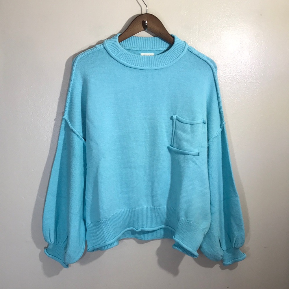 NEW‎ POL Blue Sweater with Pocket